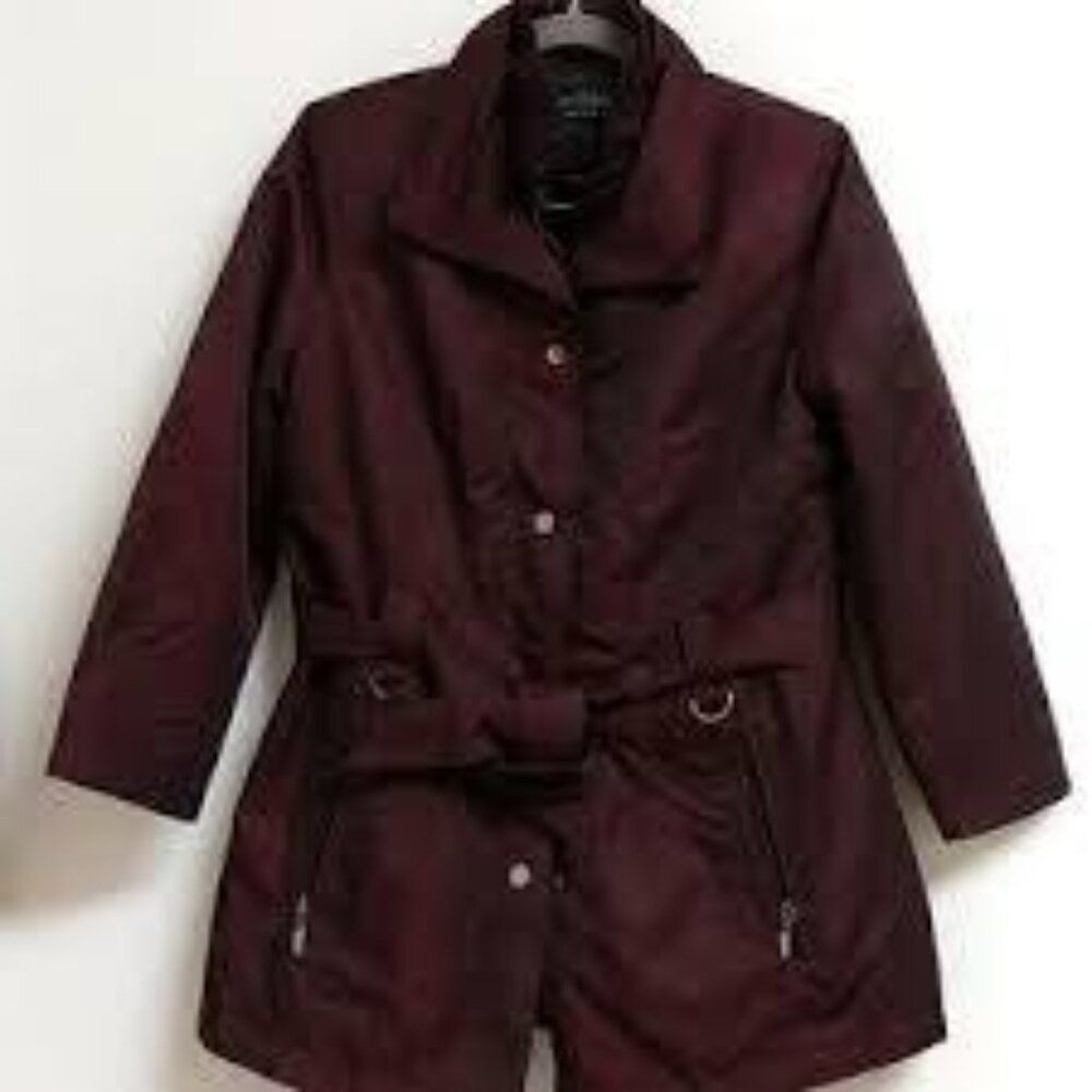 FS Limited Women's Burgundy Water-Repellent Winter Jacket Size XL
